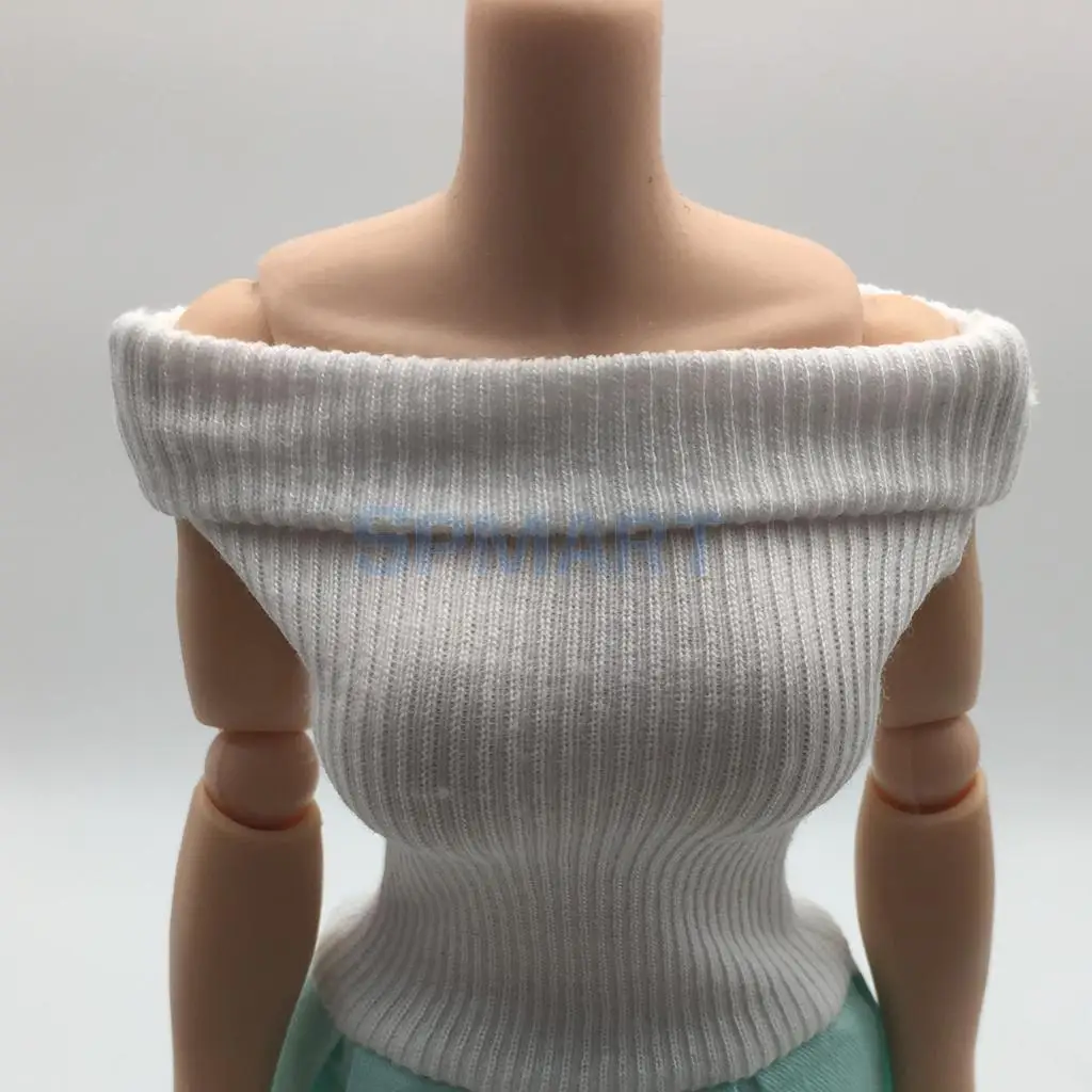 1/6 Scale Off Shoulder Flared Pleated Dress and Briefs Set for 12 INCH Action Figure    Kumik Cy Girls Accessories