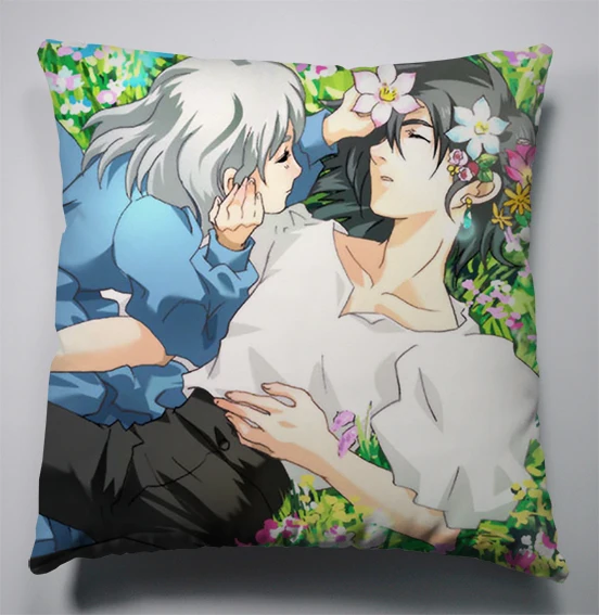 

Anime Manga Howl's Moving Castle Pillow 40x40cm Pillow Case Cover Seat Bedding Cushion 012
