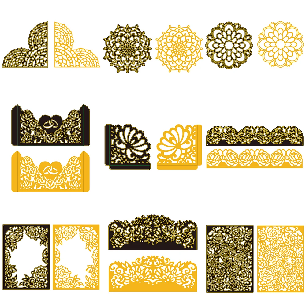 

McDies Lace corner Metal Cutting Dies Craft Dies Scrapbooking New 2018 Dies Cut Stamps Embossing Stencils Paper Cards Making