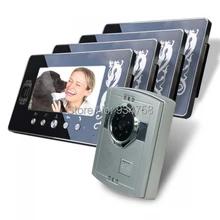 1V4 7 Inch TFT Digital Color Hands-free LCD Monitor 1/3 CMOS Night Vision Camera Video Door Phone