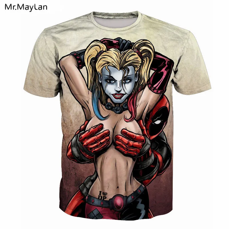 

3D Print DC Comics Harley Quinn T-shirt Men Women Sexy Hip hop Tee t shirt Hipster Streetwear Boy Tshirt Clothing Drop shipping