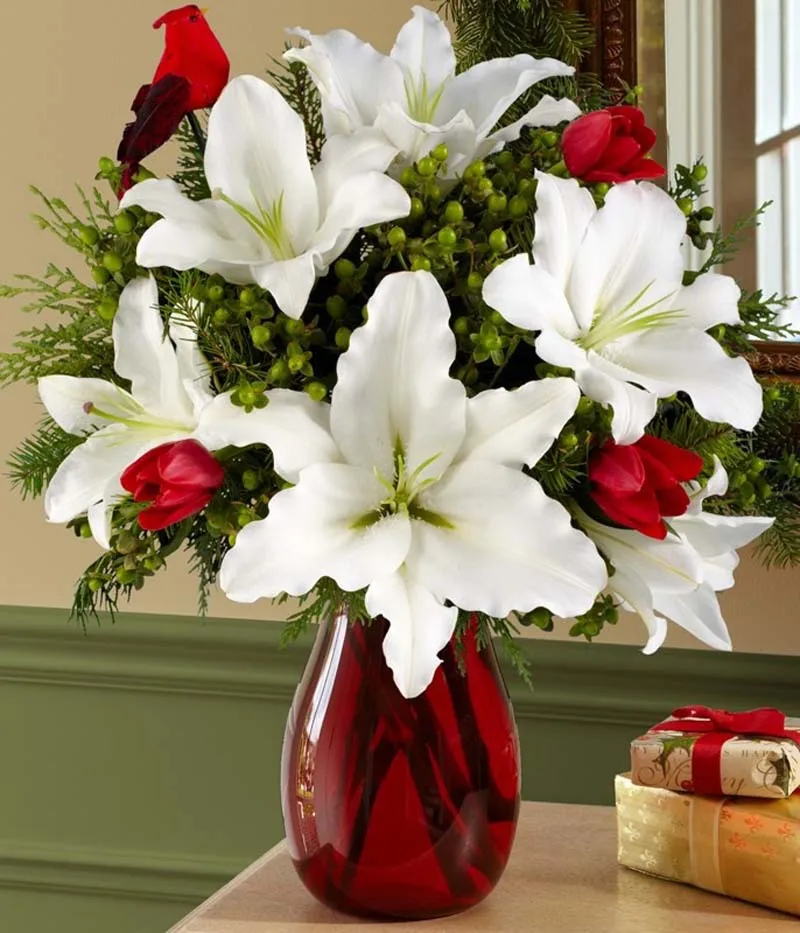 

White Lily Flower 5D Diy Diamond Painting Cross Stitch Rose Floral Picture of Crystal Rhinestone Mosaic Full Diamond Embroidery