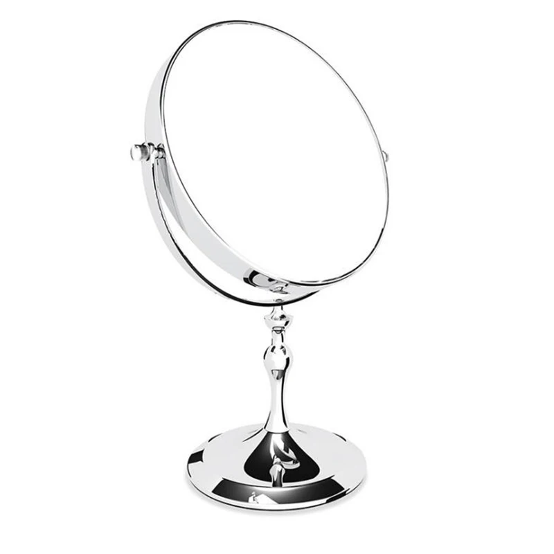 8 дюймов настольное зеркало для макияжа 2-лицевая сторона металла 3X 5X 7X 10X косметическое зеркало с увеличением с бесплатной доставкой