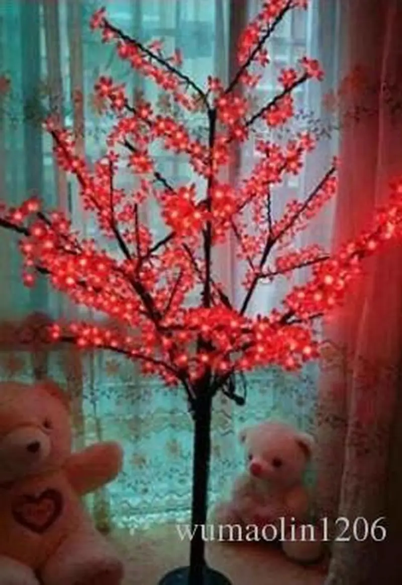 5 футов, Высота 1,5 м, светодиодный светильник в виде вишневого дерева для улицы, свадьбы, сада, праздника, Рождества, светодиодный Декор s