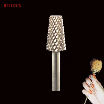 

HIVISOIN-6PCS- Carbide Nail Drill Bit - Tapered Barrel Bit -60070010 Silver
