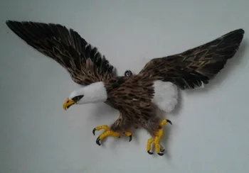 

big Simulation eagle toy polyethylene&furs wings eagle model gift about 74*44*12cm y0076