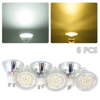 

Mr16 Glass Pin 3W Spotlight Smd Patch Cob Gu10 Lamp Cup 3W Spotlight 220V 110V Light 6Pcs Home Lighting