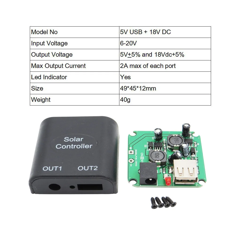 5V 2A регулятор напряжения заряда Регулятор USB зарядное устройство контроллер dc в dc преобразователь