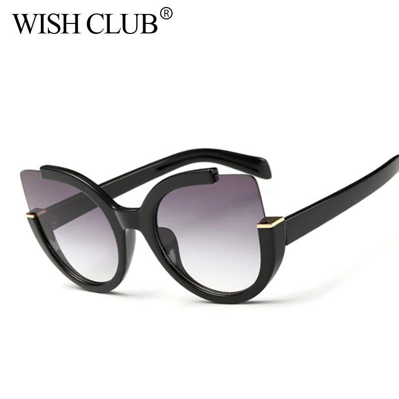 

WISH CLUB 2018 New Fashion Luxury Brand Designer Women Sunglasses Women Mirror Sun Glasses Vintange Retro Sunglasses Men Unisex