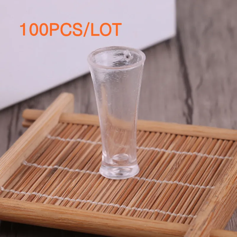 Tanduzi Оптовая 100 шт. Поддельные Десерт DIY Прозрачный Мини Чашки Деко Части