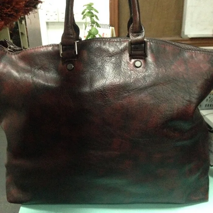 

REGEM 2016 men Capacity Genuine leather Head Layer Genuine leather Handbag One shoulder Cowhide Package