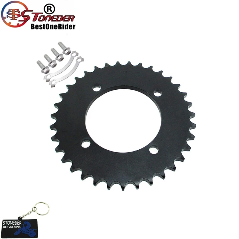 Задняя звездочка STONEDER 428 76 мм 35 T для CRF50 SSR IMR Thumpstar Apollo Kayo DHZ GPX Lifan YX Chinese 50cc-190cc