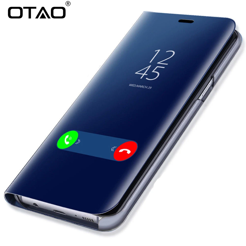 OTAO Clear View Smart Mirror Phone Case For iphone X 8 7 6 6s Plus Cases Fashion Flip Stand Leather Cover For iphone 10 9 Coque OTAO Clear View Smart Mirror Phone Case For iphone X 8 7 6 6s Plus Cases Fashion Flip Stand Leather Cover For iphone 10 9 Coque