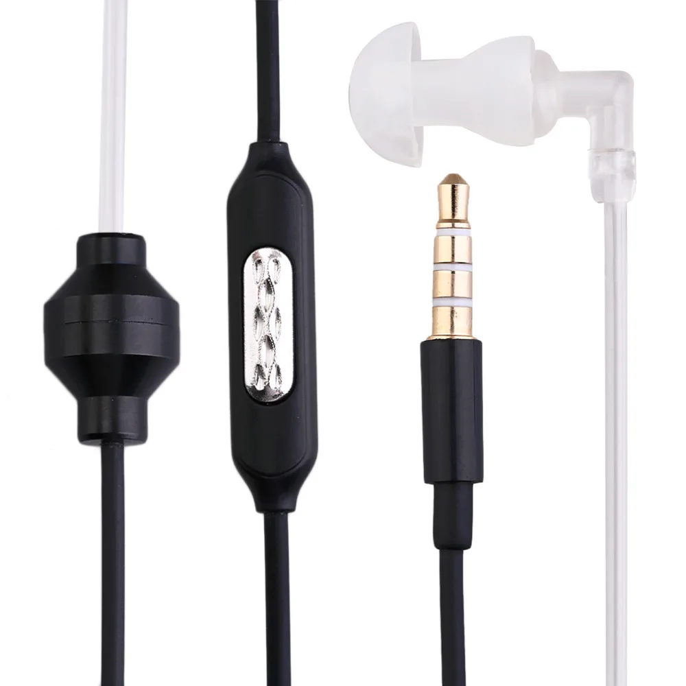 Single Stereo Secret Service Air Tube 3.5mm Anti Radiation Mobile Phone Headsets Headphone