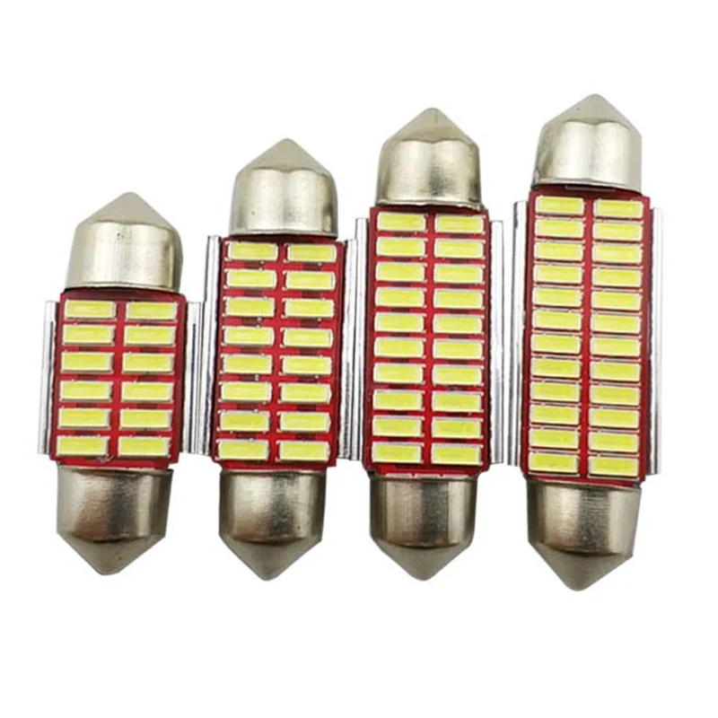 

31mm 36mm 39mm 41mm LED Bulb C5W C10W Super Bright 4014 SMD Canbus Error Free Auto Interior Doom Lamp Car Styling Lights