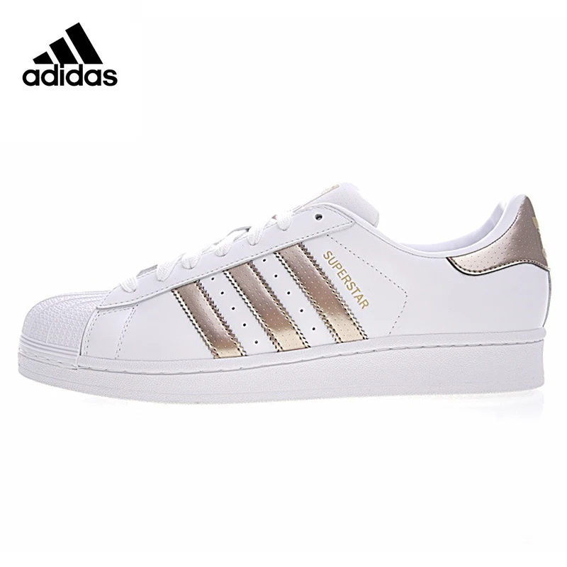 

Adidas Clover Men and Women Walking Shoes ,Gold White,Non-slip Wear Resistant Balance Damping BB1428