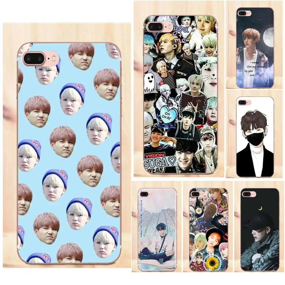 

Maerknon Min Yoongi For Huawei G7 Y6 II Y7 For Xiaomi Redmi Note 2 3 5 Mi 3 4 4C 4I 5S 5X 6X 8 SE Pro TPU Mobile Cases Covers
