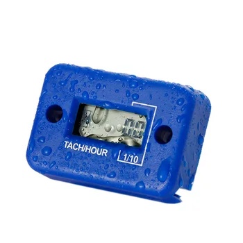 

Waterproof Inductive Tachometer Hour Meter for gas engine motorcycle jet ski boats PIT forklift truck dirt bike HM012 blue