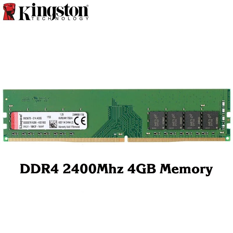 Kingston DDR4 2400 МГц 4 GB 8 GB памяти Intel игровой памяти Оперативная память памяти ПК высокое Скорость Оперативная память S для настольных памяти палочки 1 шт