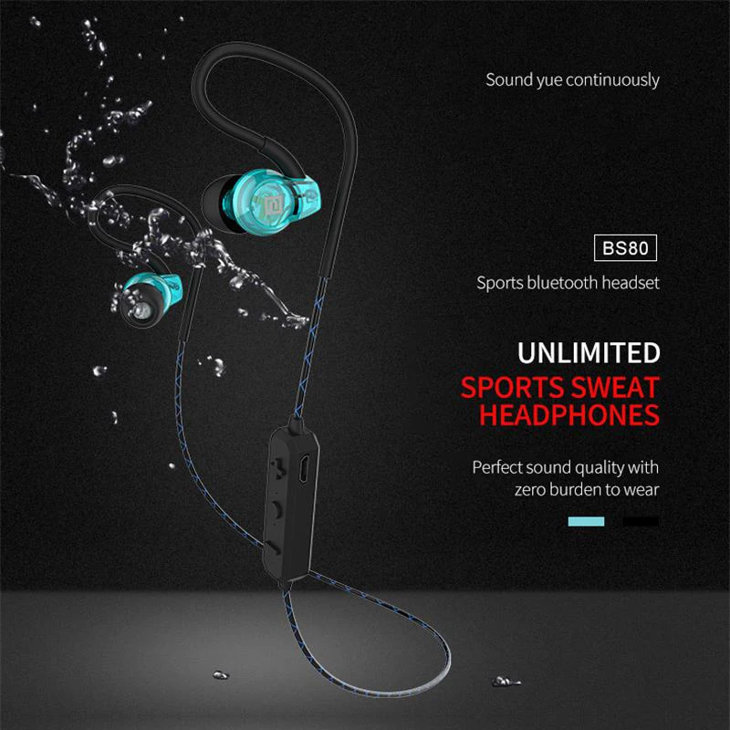Langsdom BS80 Спортивные Bluetooth наушники с микрофоном беспроводная гарнитура для
