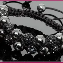 Серая бусина из смолы, а не гематитовая бусина! 10 мм мужской браслет. Модные Ювелирные Изделия Shamballa