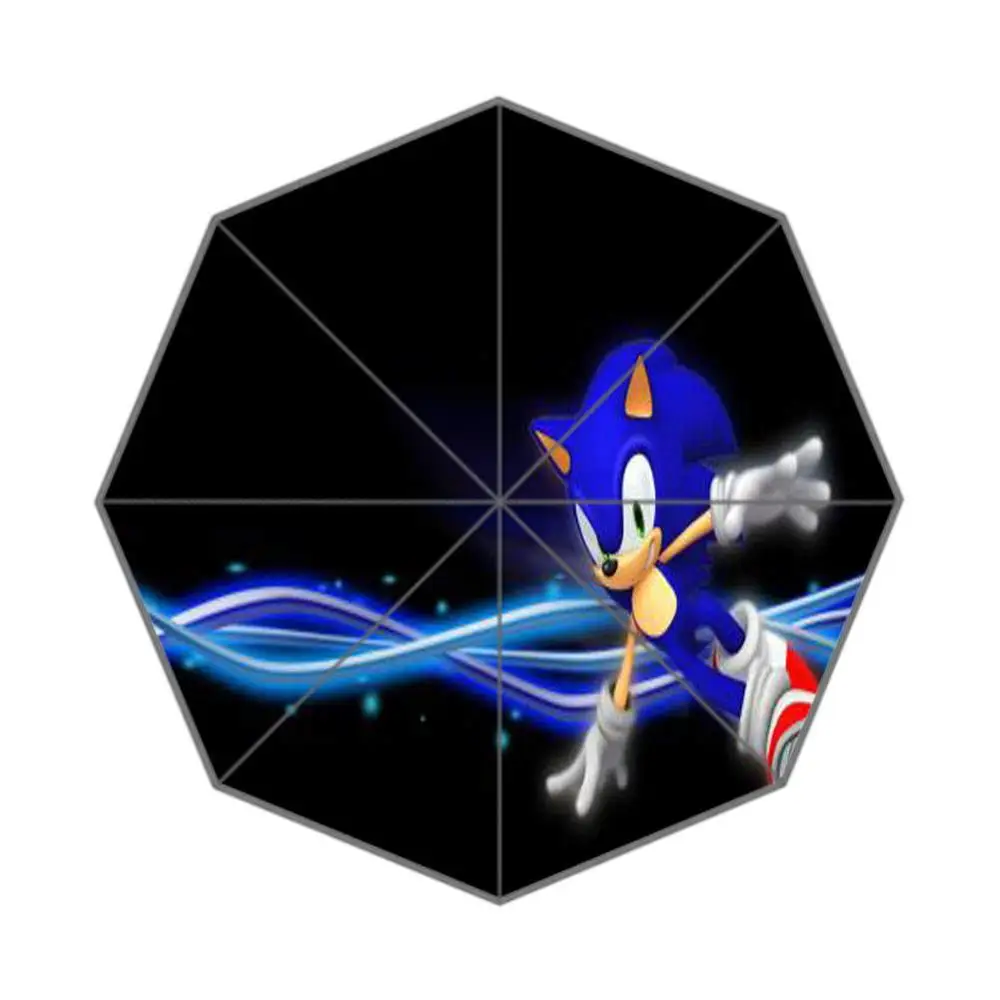 Paraguas de diseño de moda Sonic the Hedgehog paraguas plegable para el hombre y libre _ - AliExpress Mobile