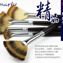 1 шт. художественные Кисти для масла акриловая кисть цветные волосы Длинная Деревянная Ручка нейлоновая вата головка секционная темно-коричневая кисть AHB007