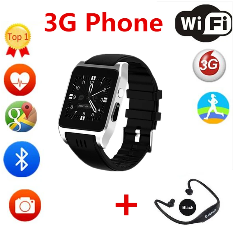 

smart Watch X86 Android4.4 MTK6572 512MB+4GB Wearable Device support 3G Sim Card Playstore Smartwatch men PK QW09 S8 KW88 Dm09