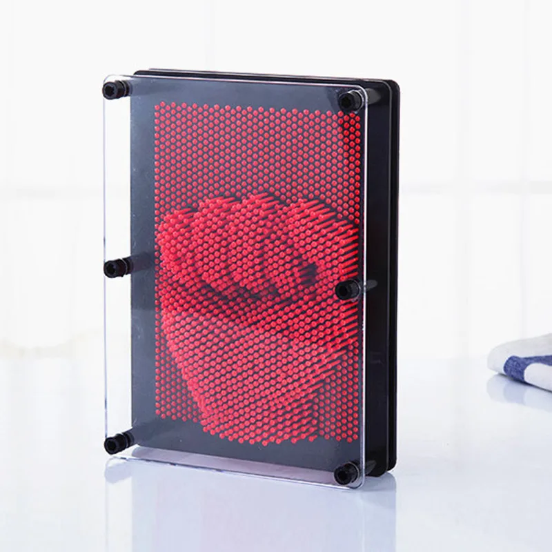 Billige 3D Klon Form Pin Kunst Spielzeug Skulptur Kreative Veränderbar Pinscreen Nadel Form für Kinder Erwachsene M09