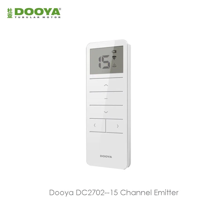 Dooya DC2702 15-Channel Remote Controller for Dooya all RF433 motors,Wireless Remote Control 15pcs motors,through Wall Control free shipping dooya dc209 cluster controller for s sl q type tubular motor roller blinds control system group controller