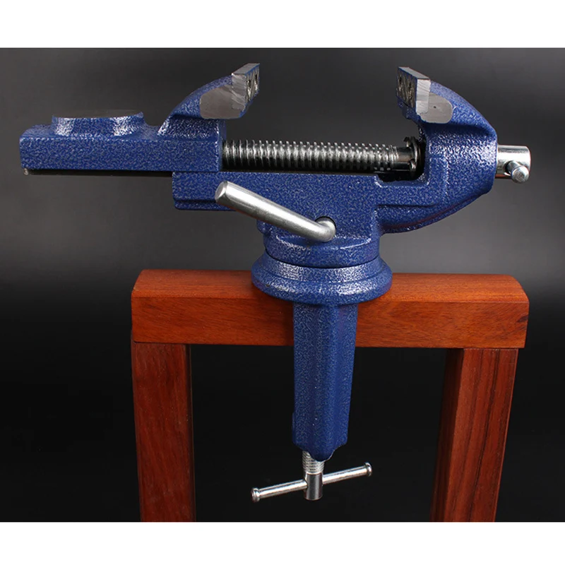 

Universal Table Vise Metal Clamp-On 360 Degree Swivel Handle Carpentry Tools for Home --M25