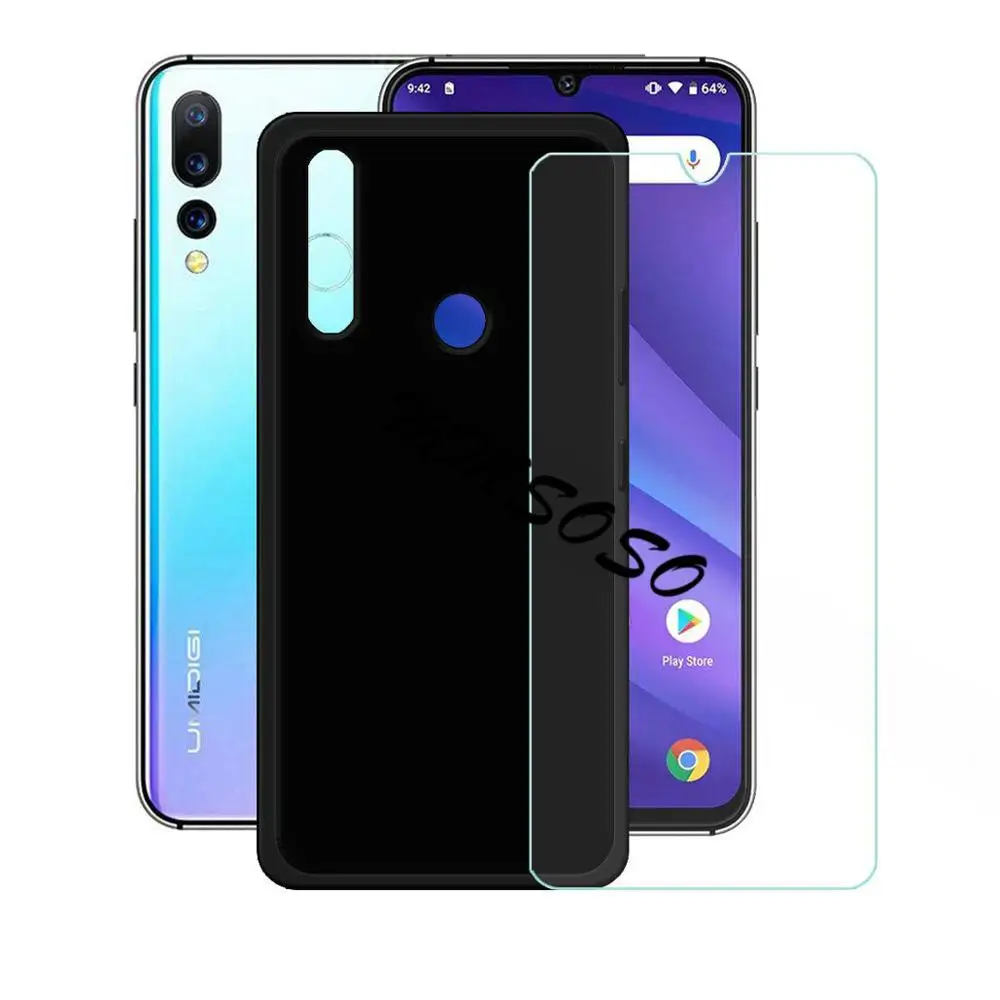 Глобальная версия UMIDIGI F2 чехол из закаленного стекла роскошный мягкий ТПУ с