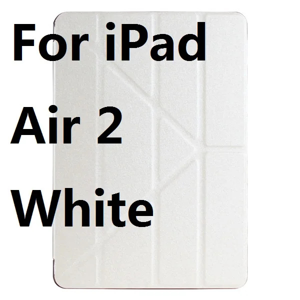Многократный деформационный кожаный пластиковый защитный флип чехол для iPad Air 1 2 Pro 9,7 - Цвет: For iPad Air 2 White