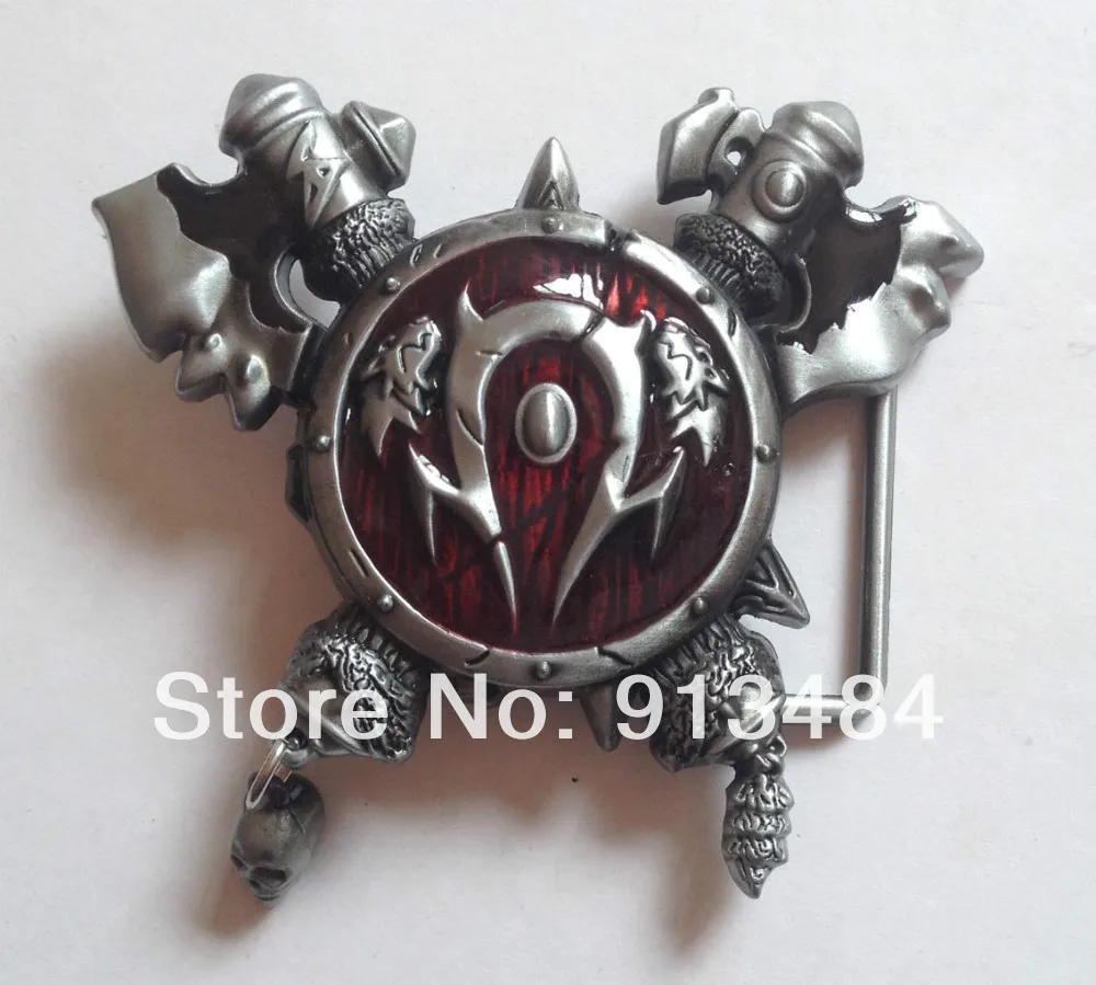 World Of Warcraft Gaming "HORDE"Belt Buckle JF B1024 suitable for 4cm