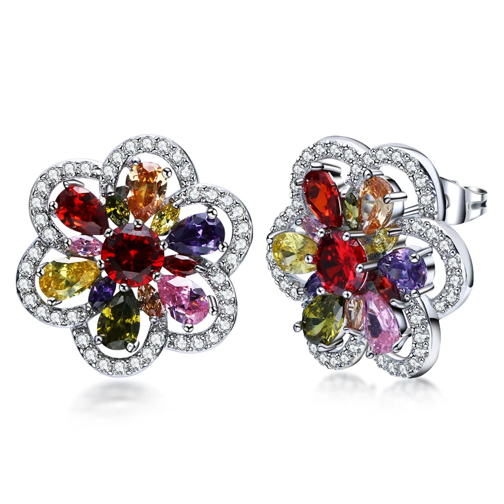 Colorful Stud Earring for Women Fashion Cute Romantic handmade Jewelry ...