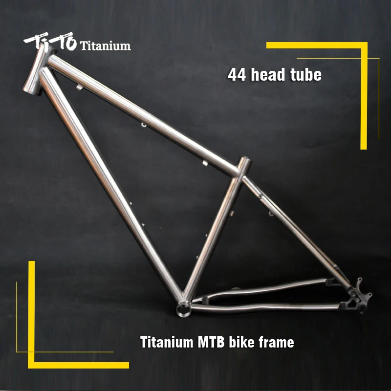 Flash Deal FREE SHIPPING !!! TiTo  titanium mountain bike  MTB frame 650B 26`` 27.5`` 44 head tube bicycle 0