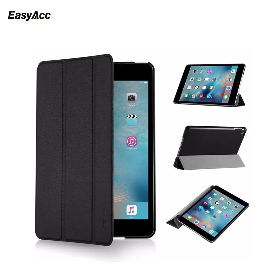 

Easyacc Case For iPad Mini 4 Slim Smart Fit Auto Wake up/Sleep Light Weight PU Leather Trifold Stand Smart Cover