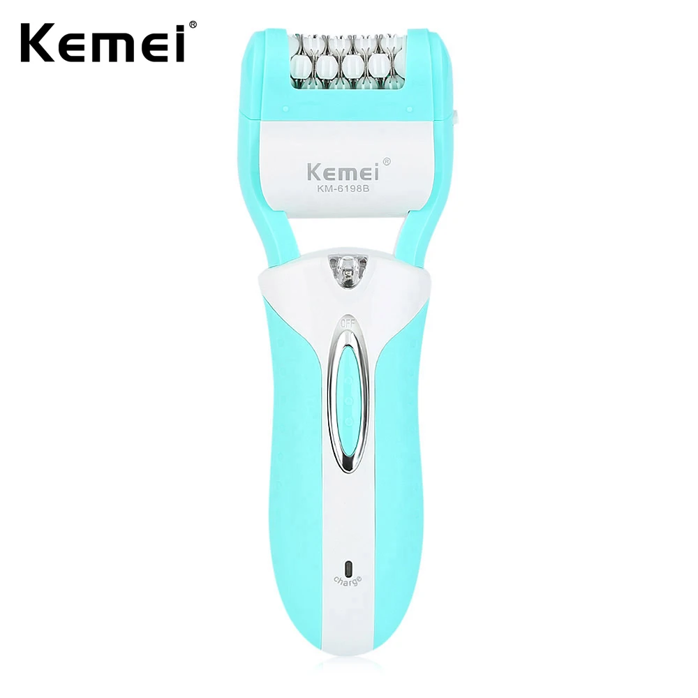 Kemei км 6198B 3 In1 Перезаряжаемые Эпилятор Леди Эпиляторы мозолей Remover Волосы на