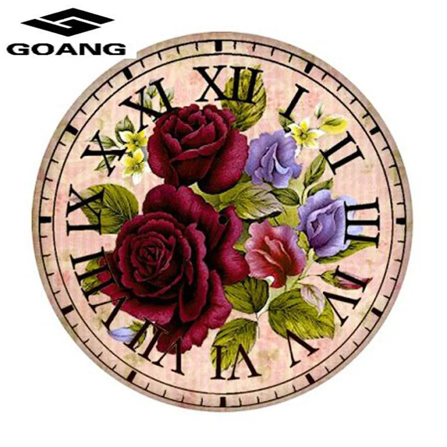 

GOANG Rhinestone painting crystal Home Decor 5D Diamond painting cross stitch pattern diamond embroidery Flower Clock decoration