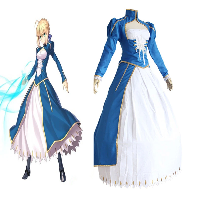運命ゼロコスプレドレスアニメ運命ステイナイトセイバーコスプレ衣装ゴシックビクトリア朝のドレス新しい送料無料 Cosplay Dress Victorian Dresssaber Cosplay Aliexpress