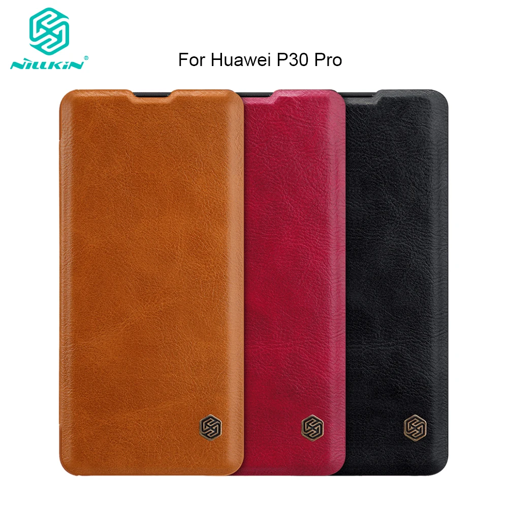 Винтажный чехол-книжка Nillkin Qin из искусственной кожи для Huawei P30 Pro чехол