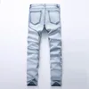 2022 Mens Skinny Jean Distressed Slim Elastic Jeans Denim Biker Jeans Hip hop Pants Washed Ripped Jeans plus size 28-42,YA558 ► Photo 3/6