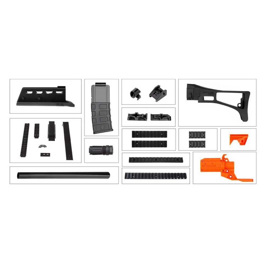 

Worker STF-W016-A G36 Style Mod Kits Set With Orange Adaptor And Long Front Tube for Nerf N-Strike Elite Stryfe Blaster