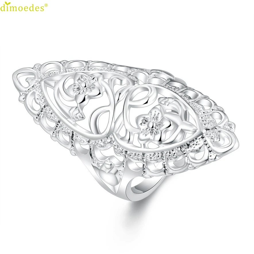 Diomedes Newest Classy Cute Filled Hollow Big font b Ring b font Ladies font b Finger