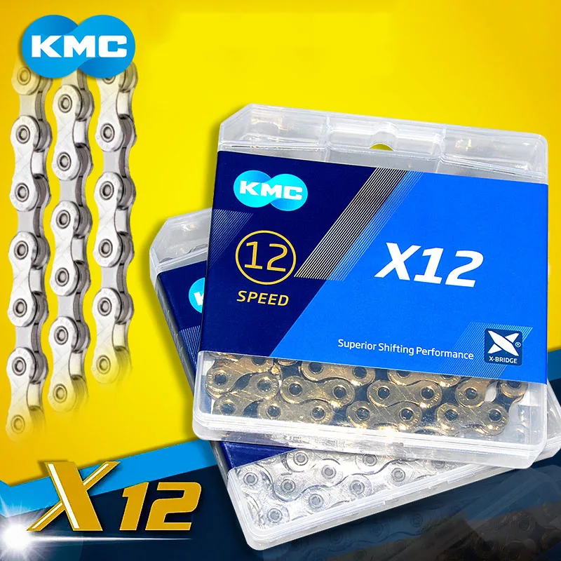 

New KMC Bike Chain X12 Bicycle Chain 12 Speed Road MTB Crankset for Shimano/SRAM 12s Derailleur 126L
