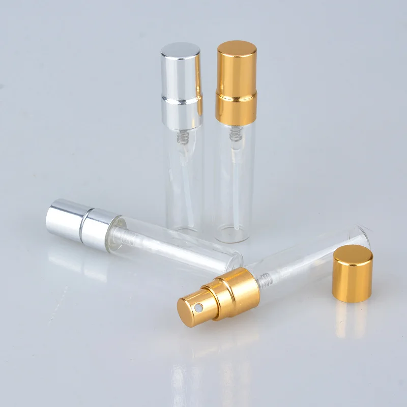 

1Pc 5ml Refillable Mini Perfume Bottle With Spray Scent Pump Aluminum Atomizer Portable Travel Cosmetic Container Perfume Bottle