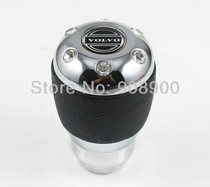 Refitting Leather Crystal Car Gear Shift Knob/handle AT/MT Fit For