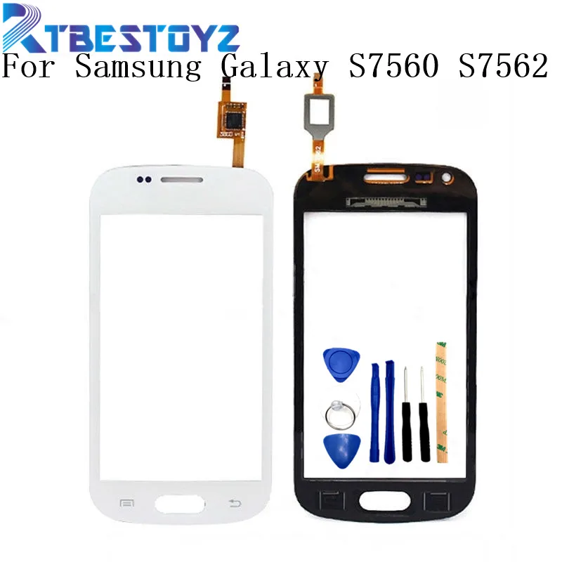 RTBESTOYZ черный белый цвет для Samsung Galaxy S Duos S7560 S7562 сенсорный экран дигитайзер