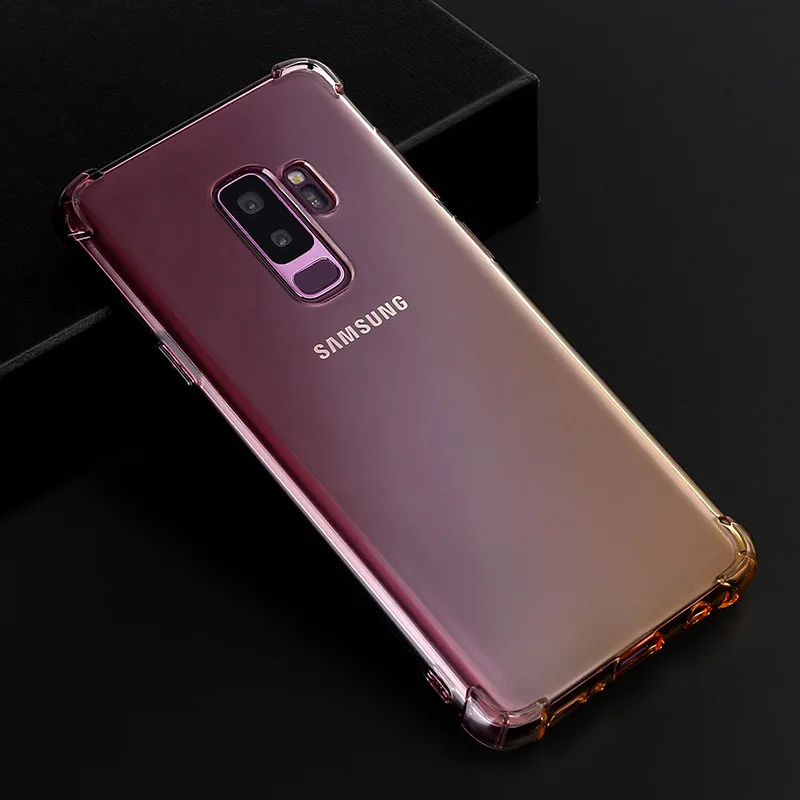 Силиконовый чехол для samsung Galaxy M20 M10 S10E S10 S9 S8 J4 J6 плюс J8 A9 A8 A6 A7 J5 Prime J7 Note 9 8 градиентный чехол - Цвет: 6