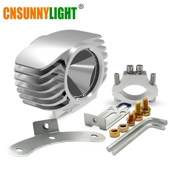 

CNSUNNYLIGHT LED Motorcycle Headlight Fog DRL Spot Light 15W 10-80V 6000K White Super Bright Spotlight Foglamp Waterproof DIY